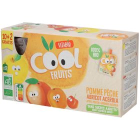 Vitabio Cool Fruits Pomme - Pêche - Apricot Bio