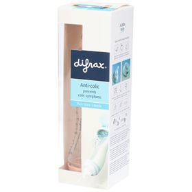 Difrax Biberon Anti-Colique 250ml S-Bottle – Tétine Natural 0M+ Rose