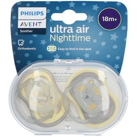 Philips Avent Sucette Ultra Air Night Neutral 18 Mois+