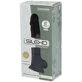 Silexd® Premium Silicone Dildo Model 1 - 20 cm Zwart