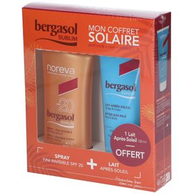 Bergasol Sublim Spray Fini Invisible SPF20 + Expert Lait Après-Soleil 100 ml GRATUIT