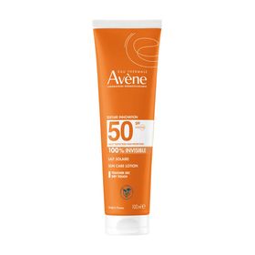 Avène Solaire Lait 100 % invisible SPF50 | Très Haute protection | Peau sensible + CADEAU: 1 Avène After Sun Restorative Lotion 50ml