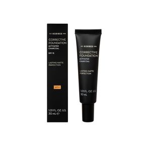 Korres Fond de Teint Correcteur au charbon actif Teinte 4