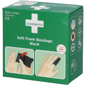 Cederroth Soft Foam Bandage Black 6 cm x 4,5 m 51011021