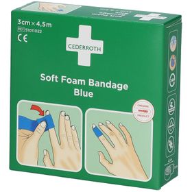 Cederroth Soft Foam Bandage Blue 3 cm x 4,5 m 51011022