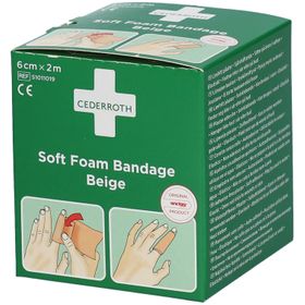 Cederroth Soft Foam Bandage Beige 6 cm x 2 m 51011019