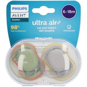 Philips Avent Ultra Air Sucette 6-18 Moins SCF085/20