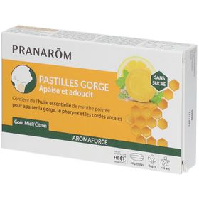Pranarôm Aromaforce Keelpastilles Honing - Citroen