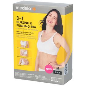 MEDELA Soutien-gorge d'allaitement et pour tire-lait 3 en 1, taille M