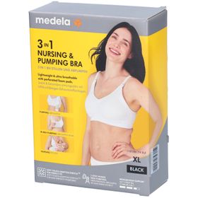 MEDELA Soutien-gorge d'allaitement et de pompage 3 en 1, taille XL