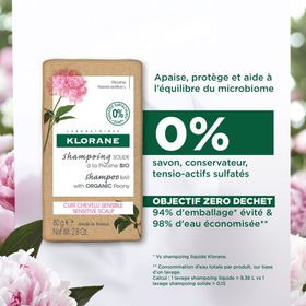 Klorane Shampooing Solide à la Pivoine Bio