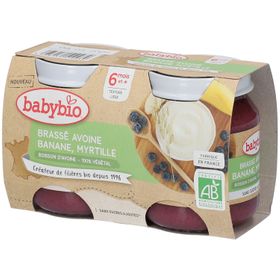 Babybio Brassé Avoine - Banane - Myrtille