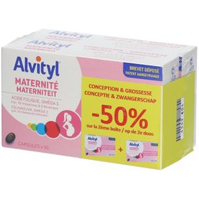 Alvityl® Maternité 2ème - 50 % | Folates et Oméga 3 - Conception - Grossesse