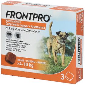FRONTPRO® Kauwtabletten Hond 4-10 kg