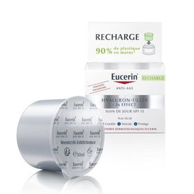 Eucerin Hyaluron-Filler + 3x Effect Soin de Jour SPF15 Peau Sèche Recharge