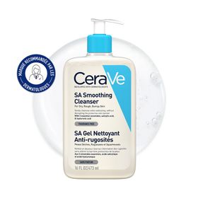 CeraVe Gel Nettoyant Sa Anti-rugosités pour les peaux sèches et rugueuses 473 ml