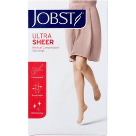 JOBST® Ultrasheer Dijkous CCL 2 | Wide Regular Dots | Naturel | Extra Small | Open teen