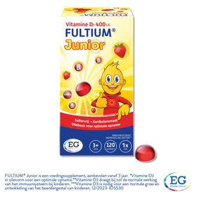 Fultium Junior | Vitamine D3 | Immuunsysteem & Behoud van Sterke Botten