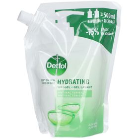 Dettol Hydrating Gel Lavant Antibactérien Aloe Vera Recharge