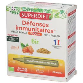 Superdiet Défenses Immunitaires Gelée Royale 3000 mg Bio