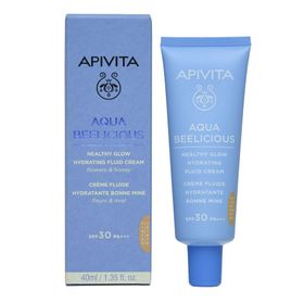 Apivita Aqua Beelicious Crème Fluide Hydratante Bonne Mine Fleurs & Miel SPF30 Teinté