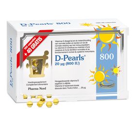 Pharma Nord D-Pearls 800 160 + 40 comprimés GRATUITS | vitamine D | Immunité + Os & dents