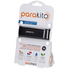 ParaKito Bracelet Anti-Moustiques Adulte Noir