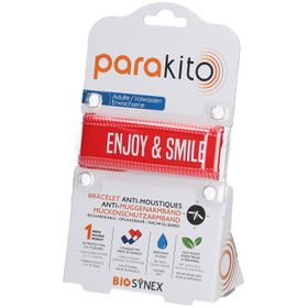 ParaKito Bracelet Anti-Moustiques Adulte Rouge