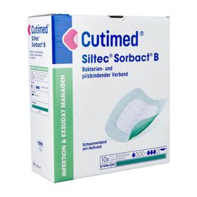 Cutimed Siltec Sorbact B 12,5 x 12,5 cm