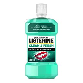 Listerine® Clean & Fresh Goût Doux & Sans Alcohol