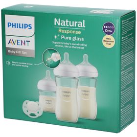 Philips Avent Natural Response Coffret Cadeau Nouveau-né en Verre SCD878/11