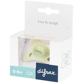 Difrax Sucette 0-6M Natural Fit pour Nouveau-né – Emeraude - Citron-vert