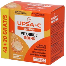 UPSA-C Energy Vitamine C 1000 mg Goût Orange