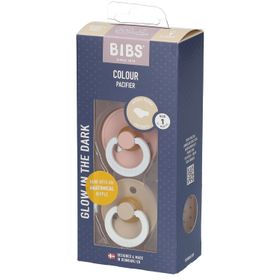 BIBS Sucette Anatomique Glow Vani - Blush 0-6 Mois