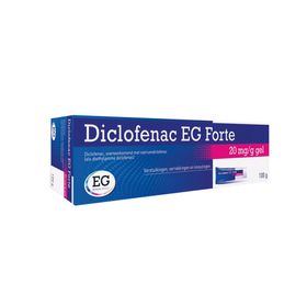 Diclofenac EG Forte 20 mg/g Gel |Ontsteking Spieren en Gewrichten | Lokale Behandeling van Pijn