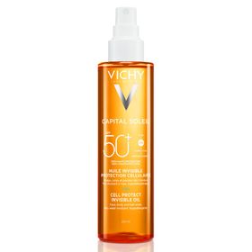 Vichy Capital Soleil  Huile Invisible Protection Cellulaire SPF50+ + Cadeau: Vichy Aftersun 100 ml