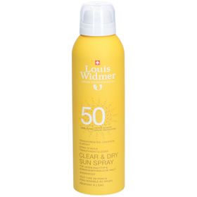 Louis Widmer Clear & Dry Sun Spray SPF50 Zonder Parfum