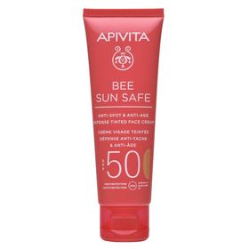 Apivita Bee Sun Safe Anti-Spot & Anti-Age Defense Tinted Face Cream SPF50