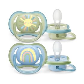 Philips Avent Ultra Air Fopspeen Zon - Regenboog Boy 0-6 Maanden SCF085/58