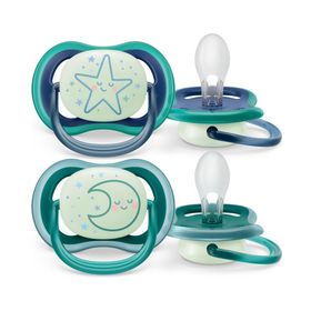 Philips Avent Air Night Fopspeen Ster - Maan 6-18 Maanden SCF376/13