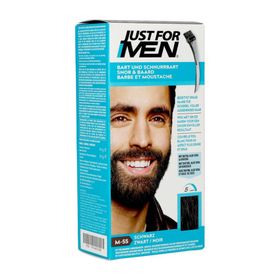 Just For Men Snor&baard Color Zwart M-55