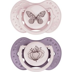 Difrax Fopspeen Dynamic Botanic Pink - Purple 3-6m