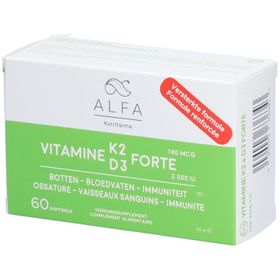 Alfa Vitamine K2 -D3 Forte Nieuwe Formule