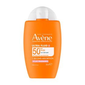 Avène Solaire Ultra Fluid Radiance SPF50+ | Très Haute Protection | Éclat + CADEAU: 1 Avène After Sun Restorative Lotion 50ml