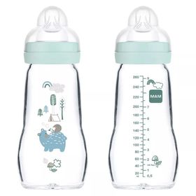 MAM Feel Good biberon verre mat garçon 2 mois et +