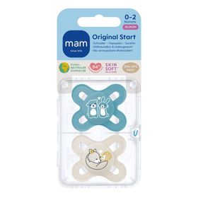 MAM Original Start Fopspeen Silicone Blue 0-2