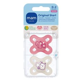 MAM Original Start Tétine silicone rose 0-2 mois
