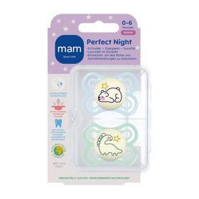 MAM Perfect Night Fopspeen Silicone Blue 0-6