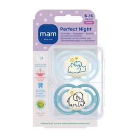 MAM Perfect Night Fopspeen Silicone Blue 6-16