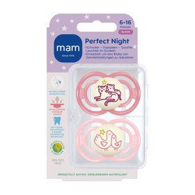 MAM Perfect Night Fopspeen Silicone Pink 6-16